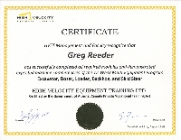 Heavy Equipment Operators Certificate